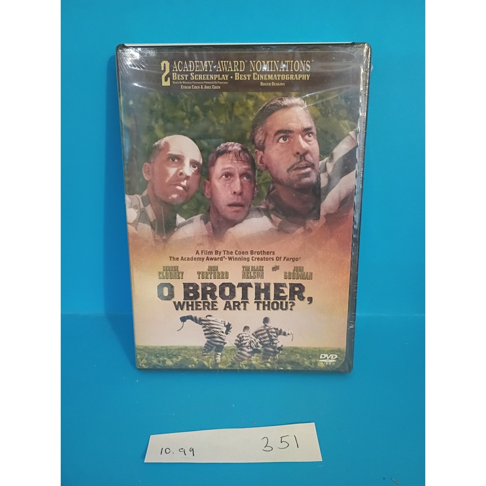 O Brother Where Art Thou DVD Coen Brothers George Clooney New Sealed